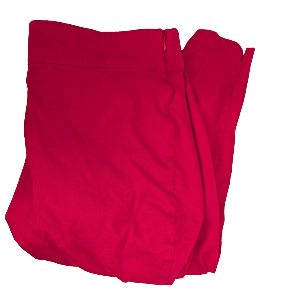 Activewear Pants Womens Stretch Short Cut Elastic Waist Ruby Red Zid Zip